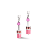 GeoCUBE® Iconic Ohrringe Viva Magenta - PERDONA