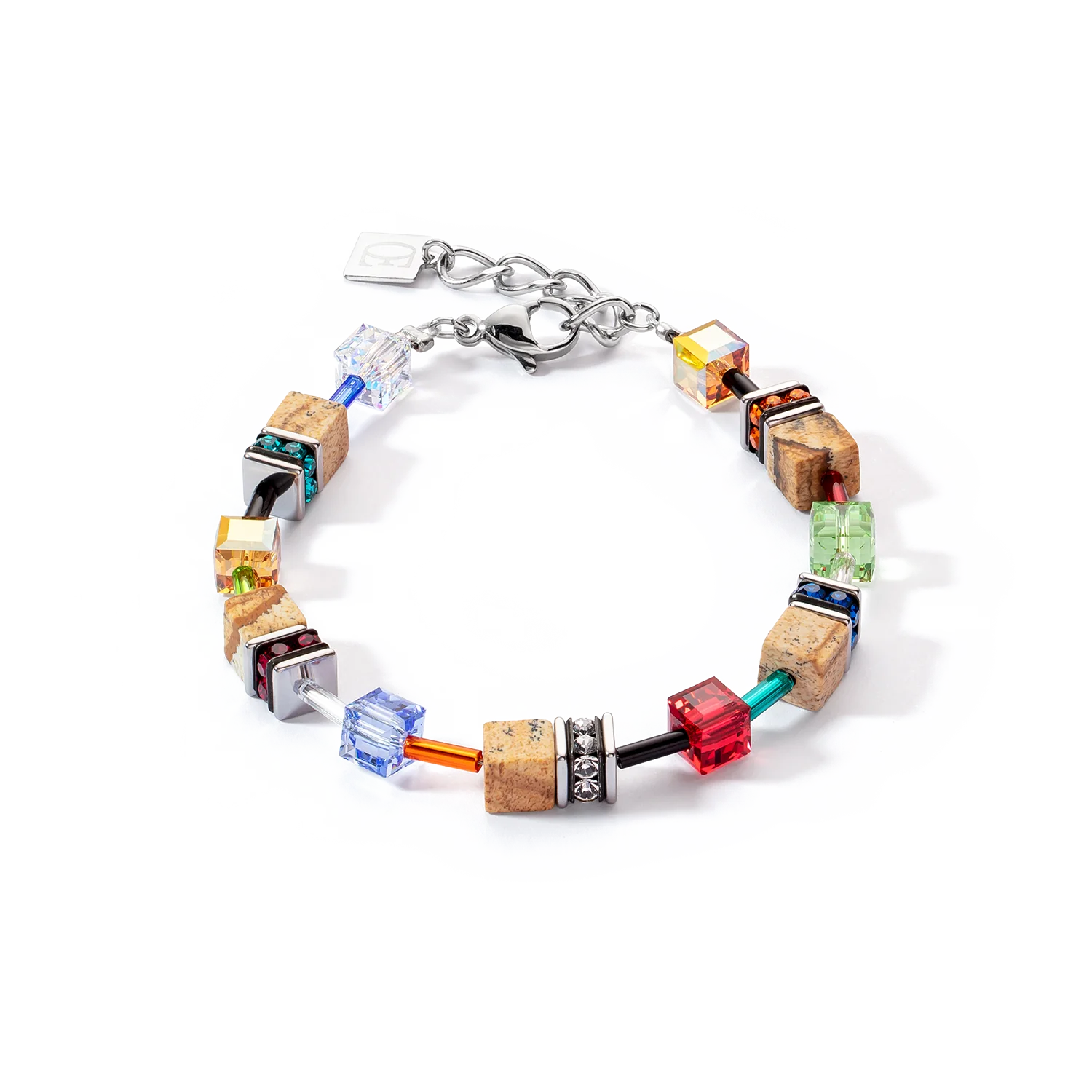 GeoCUBE® Iconic Nature Armband multicolor-braun - PERDONA