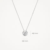 Halskette mit Zirkonia 585 Weißgold - PERDONA