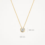 Halskette mit Zirkonia 585 Gold - PERDONA