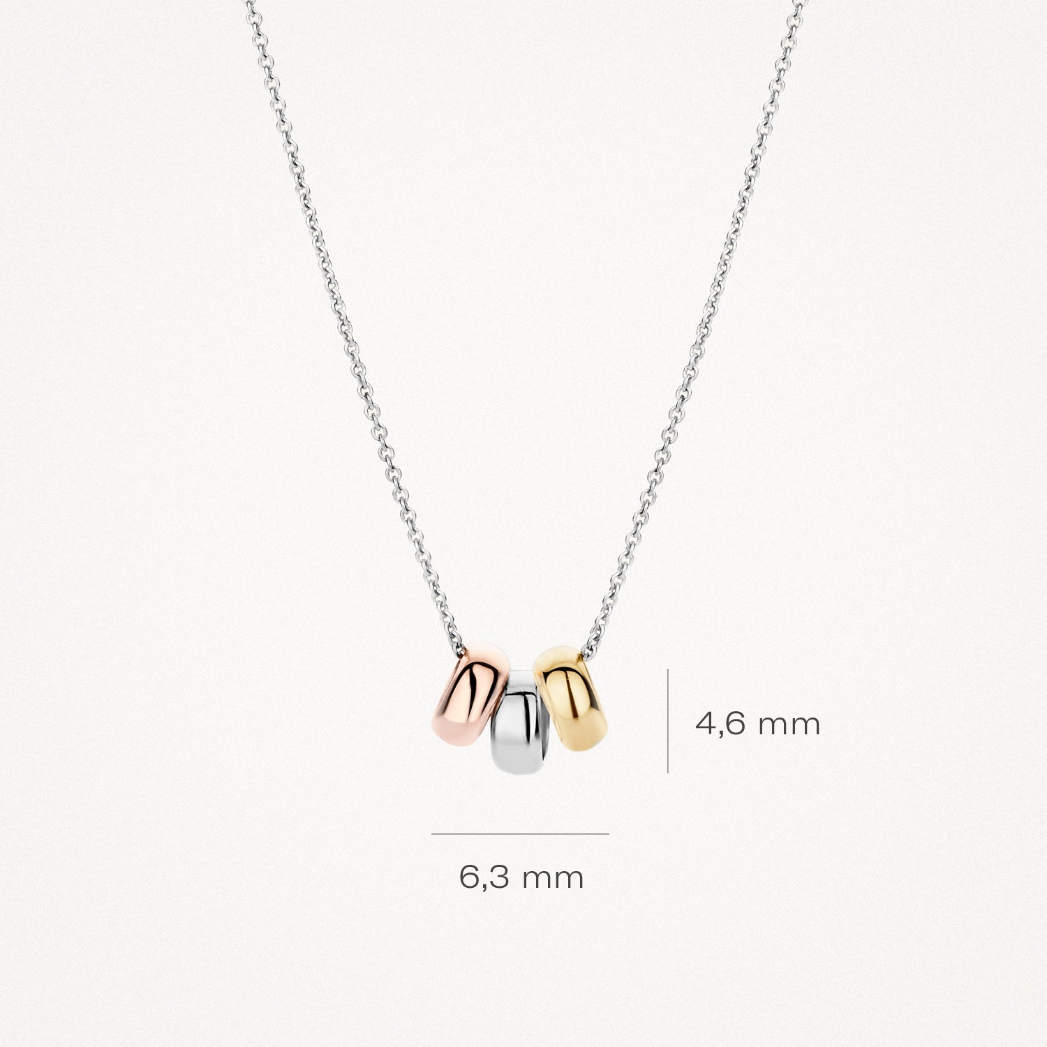 Halskette in Tricolor-Design - PERDONA