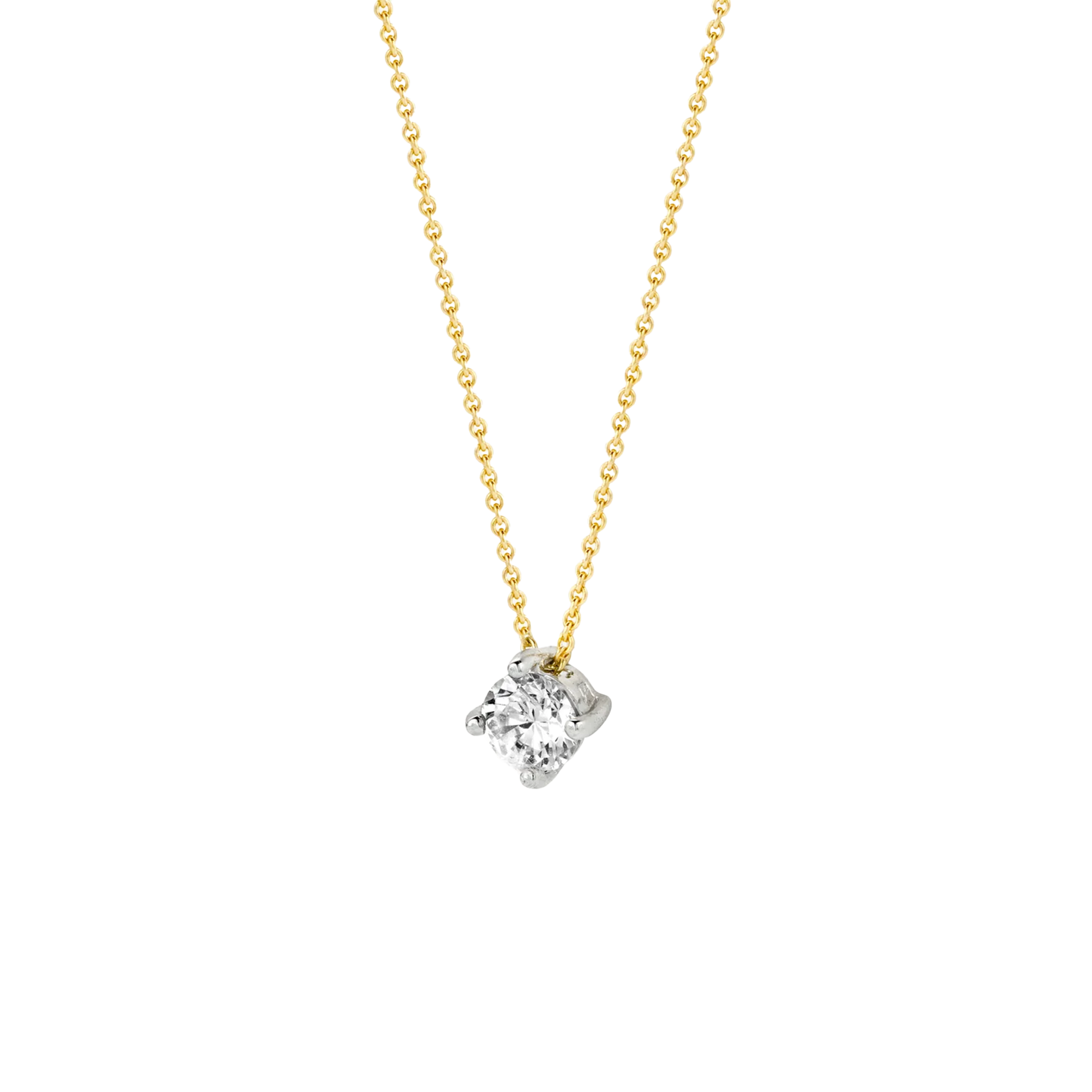 Gelbgold und Weißgold mit Zirkonia - PERDONA