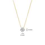 Gelbgold und Weißgold mit Zirkonia - PERDONA
