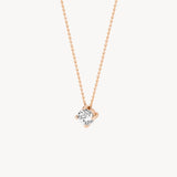 Halskette mit Zirkonia 585 Roségold - PERDONA