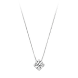 Halskette mit Zirkonia 585 Weißgold - PERDONA