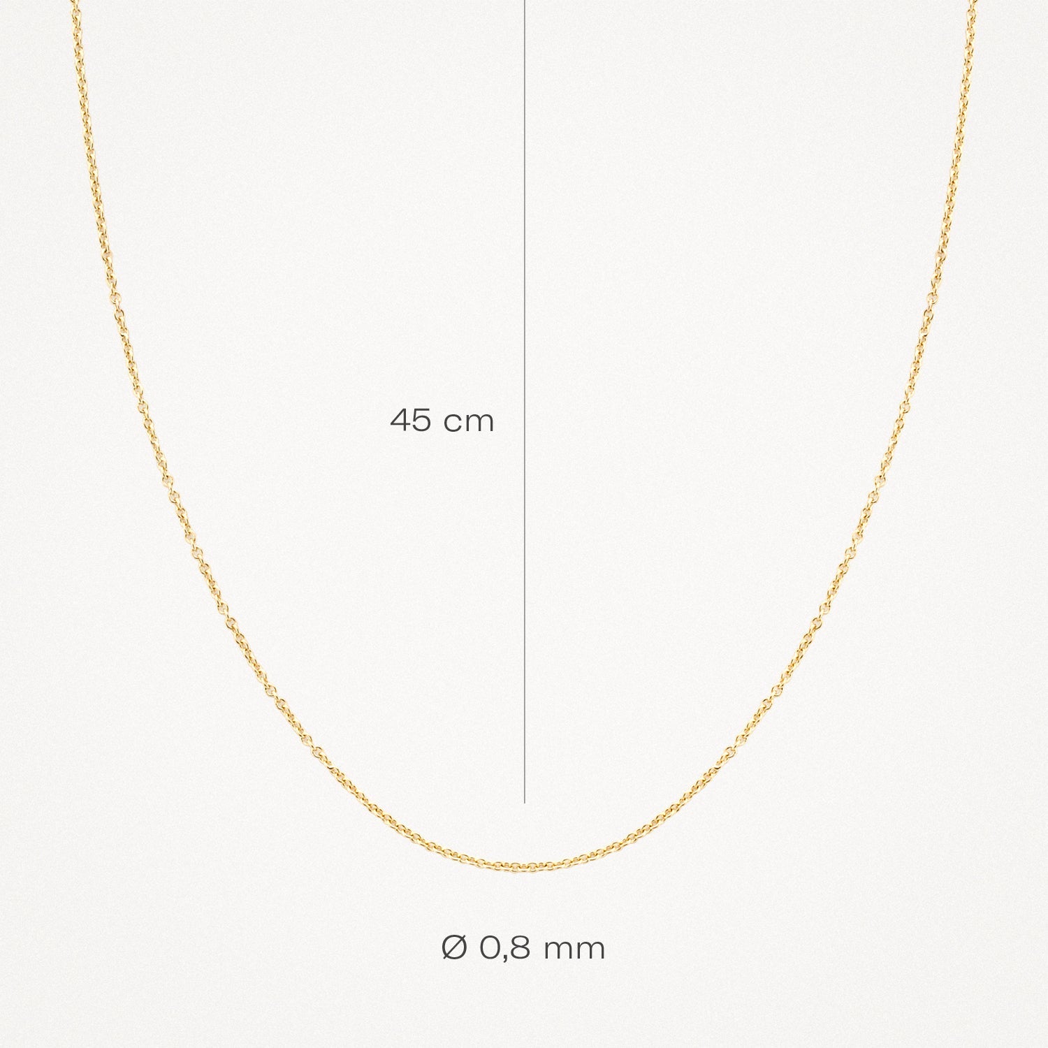 Feine Halskette aus 585 Gold - PERDONA