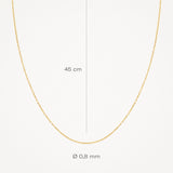 Feine Halskette aus 585 Gold - PERDONA