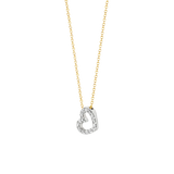 Gelbgold und Weißgold mit Zirkonia-Herz - PERDONA