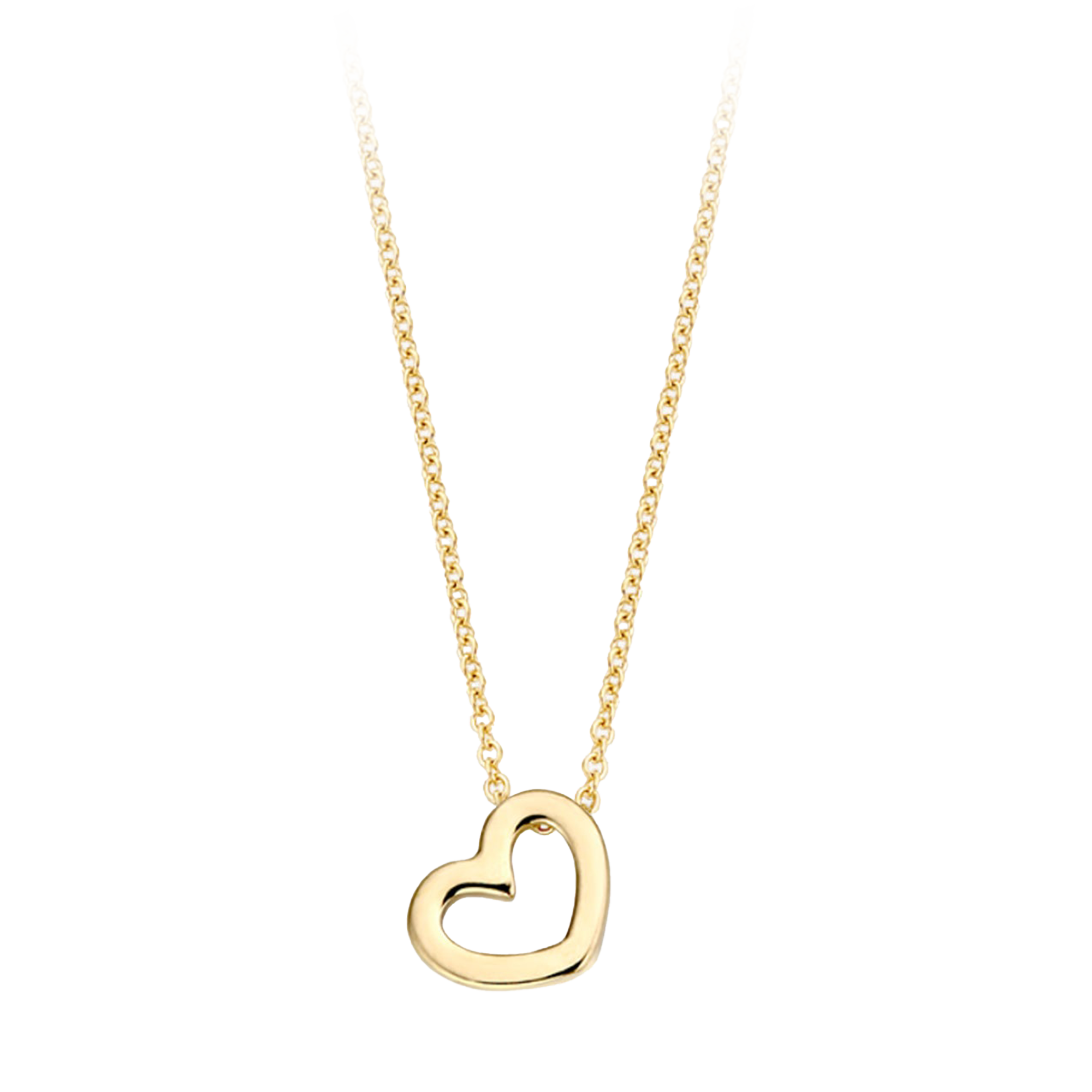 Halskette mit Herz aus 585 Gold - PERDONA
