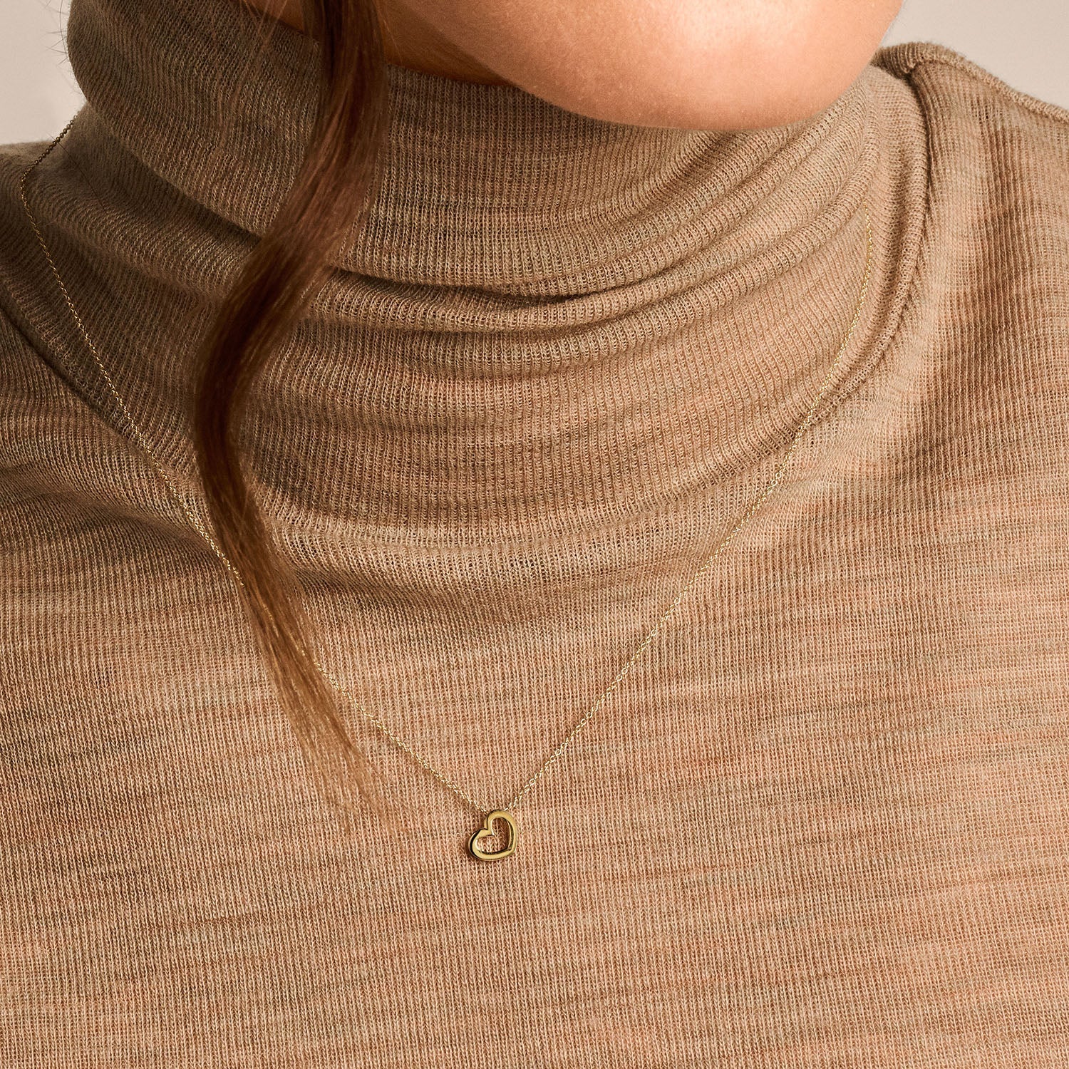 Halskette mit Herz aus 585 Gold - PERDONA