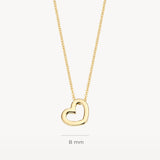 Halskette mit Herz aus 585 Gold - PERDONA