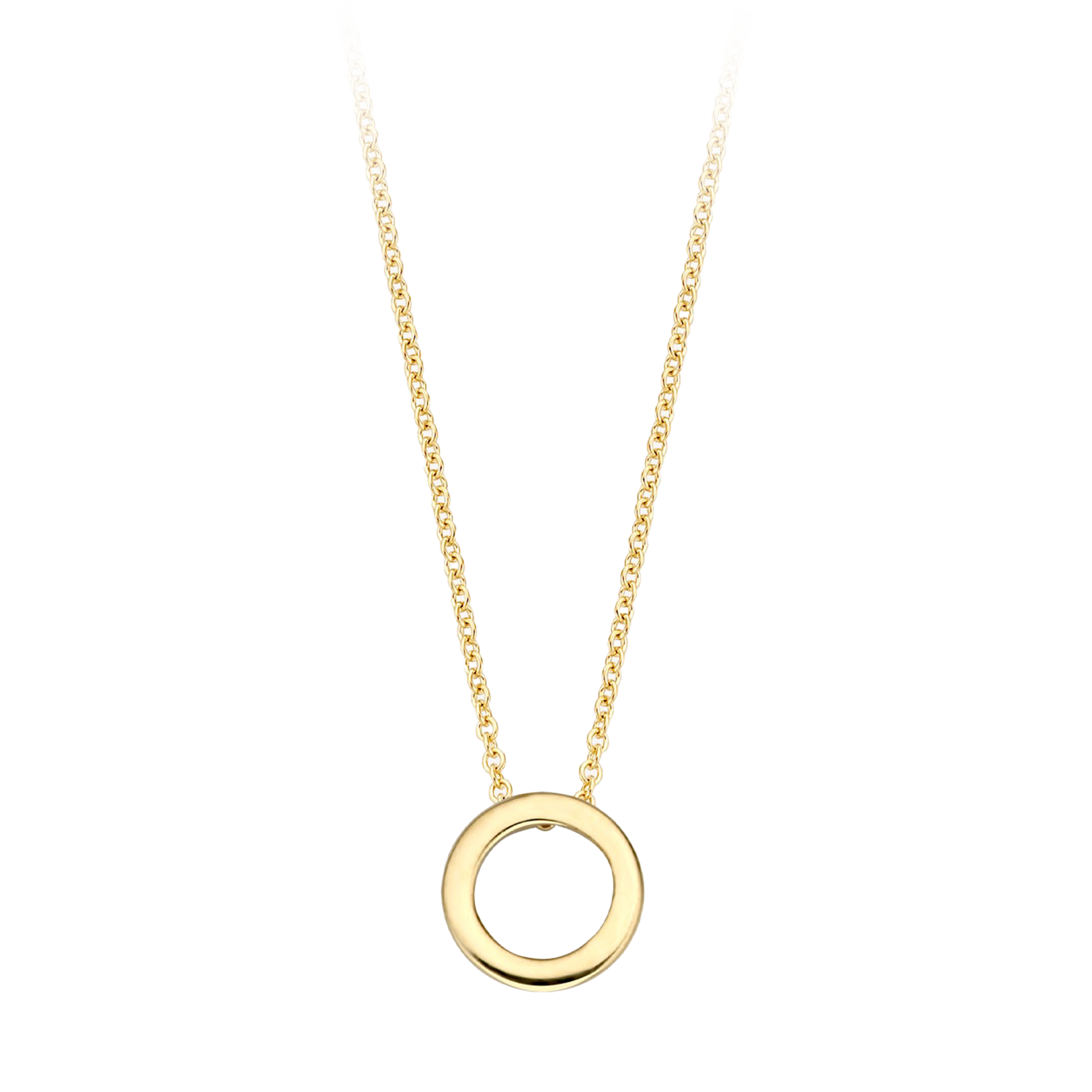Halskette mit Ring aus 585 Gold - PERDONA
