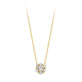 Halskette mit Zirkonia aus 585 Gold - PERDONA