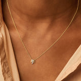 Halskette mit Zirkonia in 585 Gelbgold - PERDONA