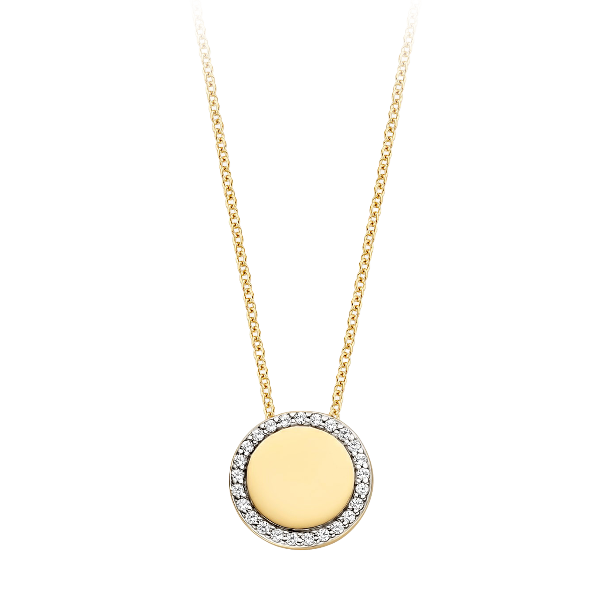 Halskette mit Medaillon aus 585 Gold - PERDONA