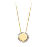 Halskette mit Medaillon aus 585 Gold - PERDONA