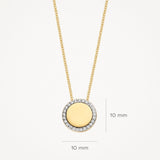 Halskette mit Medaillon aus 585 Gold - PERDONA