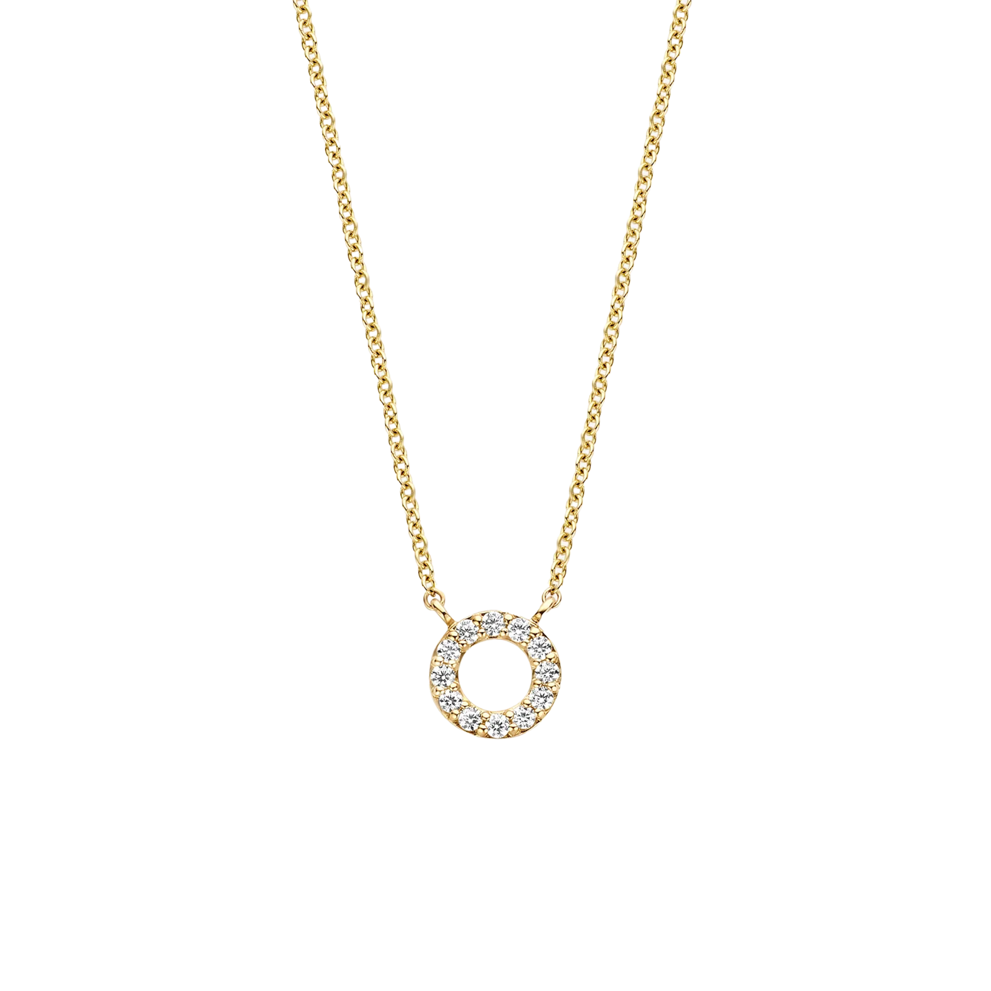 Gelbgold mit Zirkonia - PERDONA