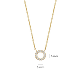 Gelbgold mit Zirkonia - PERDONA