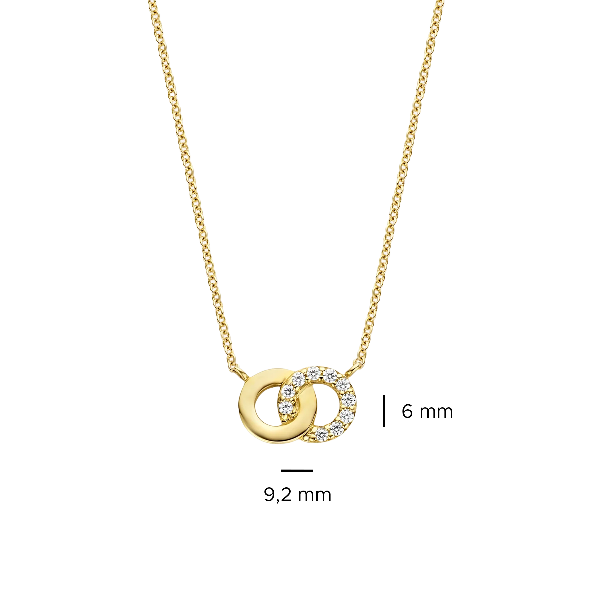 Gelbgold mit Zirkonia - PERDONA