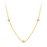Halskette mit Kugeln aus 585 Gold - PERDONA