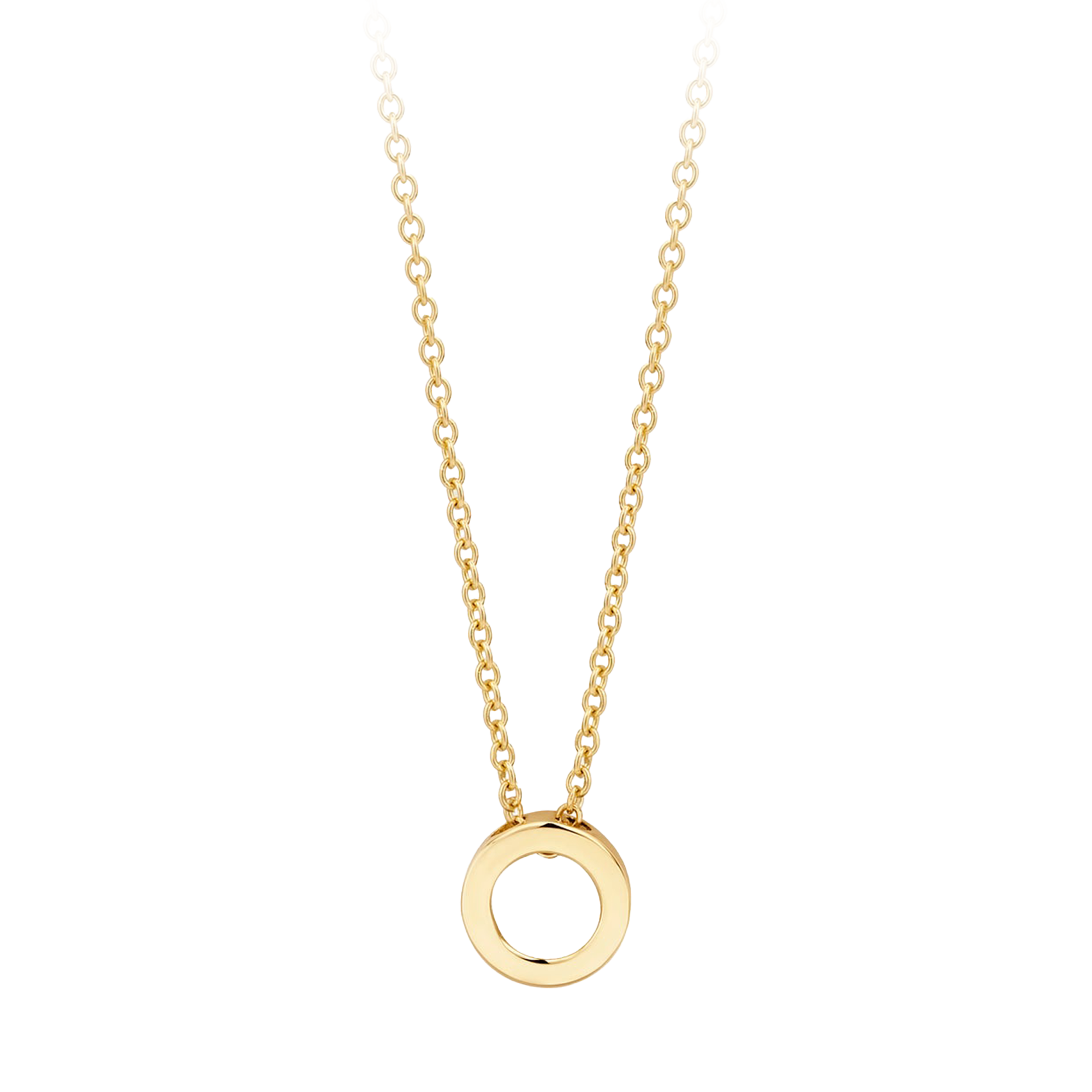 Halskette mit Ring aus 585 Gold - PERDONA