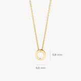 Halskette mit Ring aus 585 Gold - PERDONA
