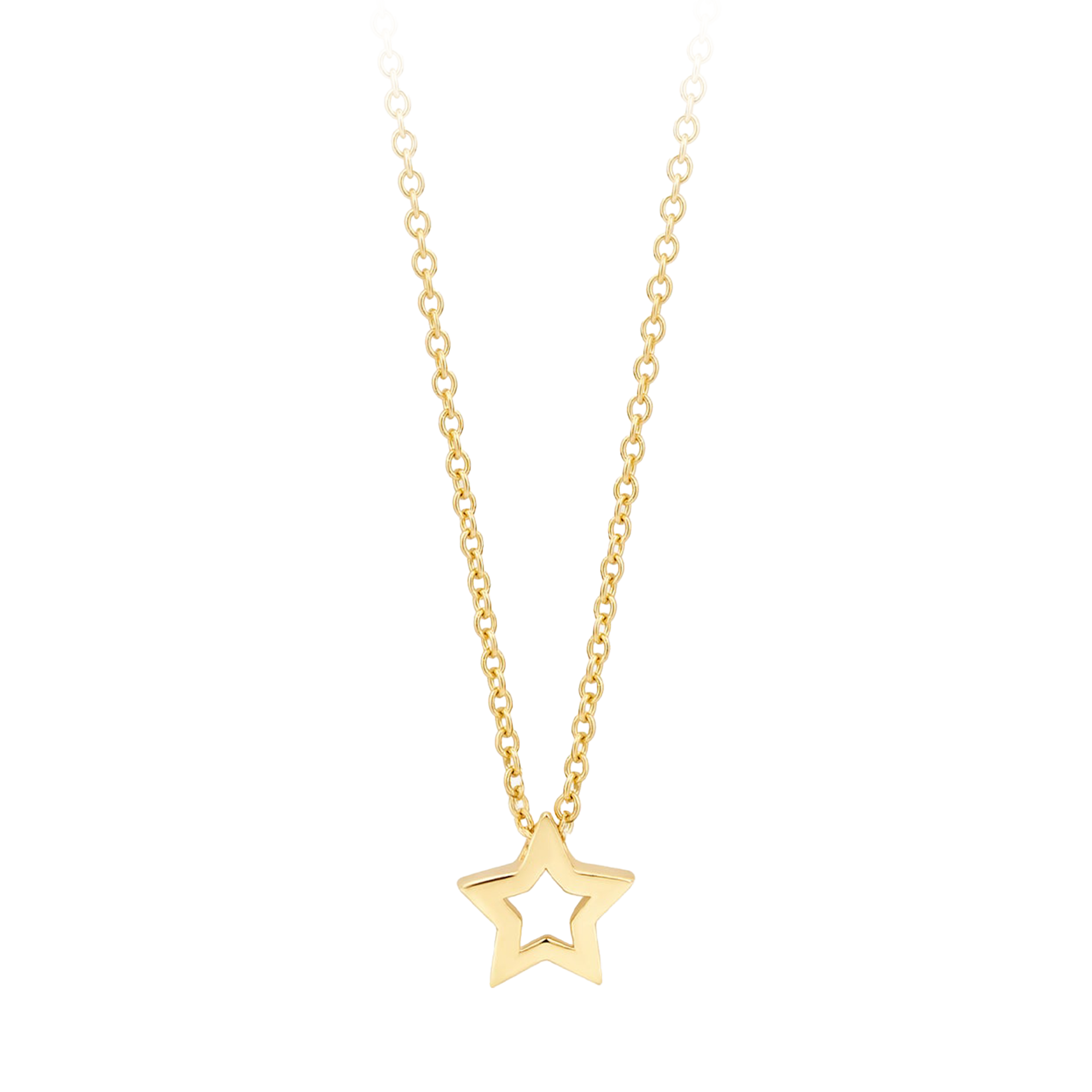 Halskette mit Stern aus 585 Gold - PERDONA