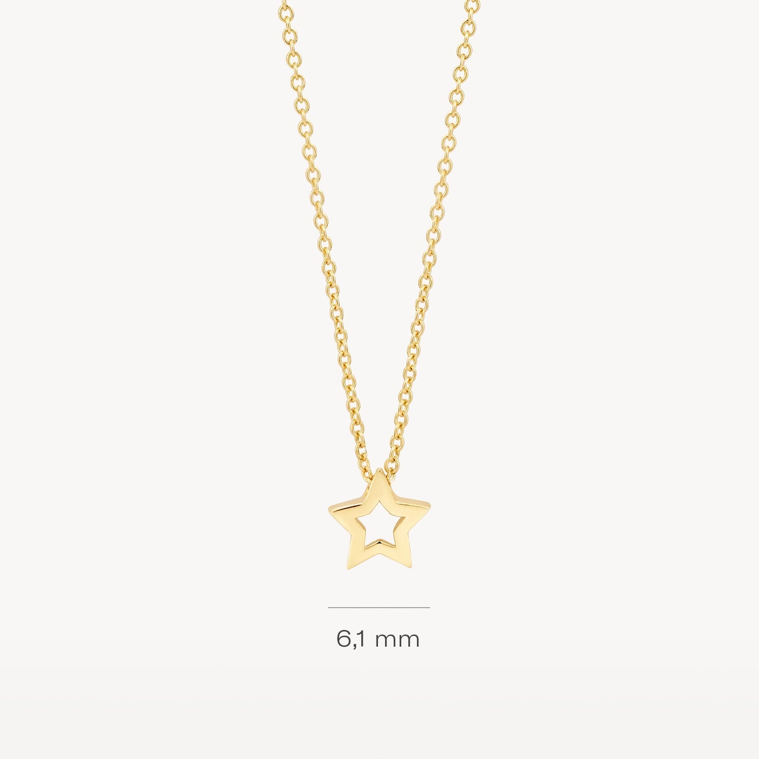 Halskette mit Stern aus 585 Gold - PERDONA