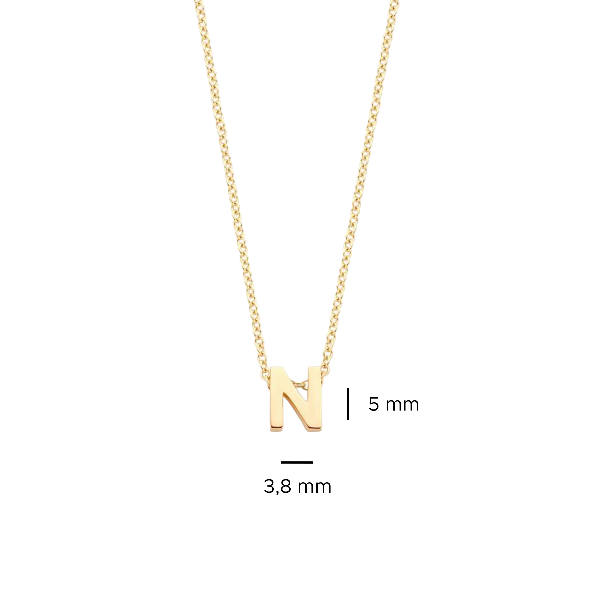 Gelbgoldenes N - PERDONA