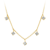 Halskette mit Zirkonia-Elementen in 585 Gold - PERDONA