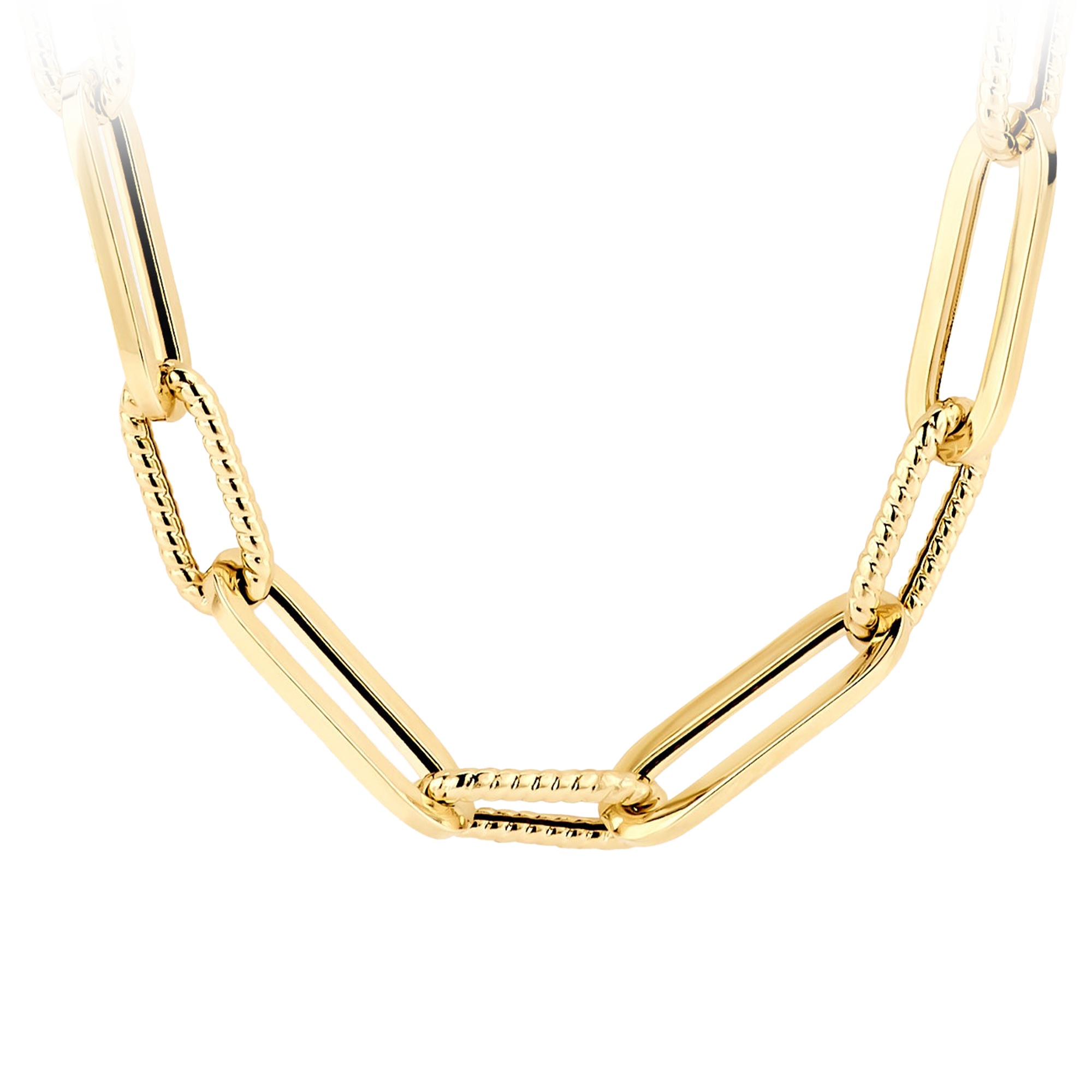 Halskette mit Kordelmuster in 585 Gold - PERDONA