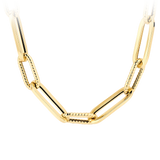 Halskette mit Kordelmuster in 585 Gold - PERDONA