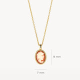 Halskette mit Kamee in 585 Gold - PERDONA