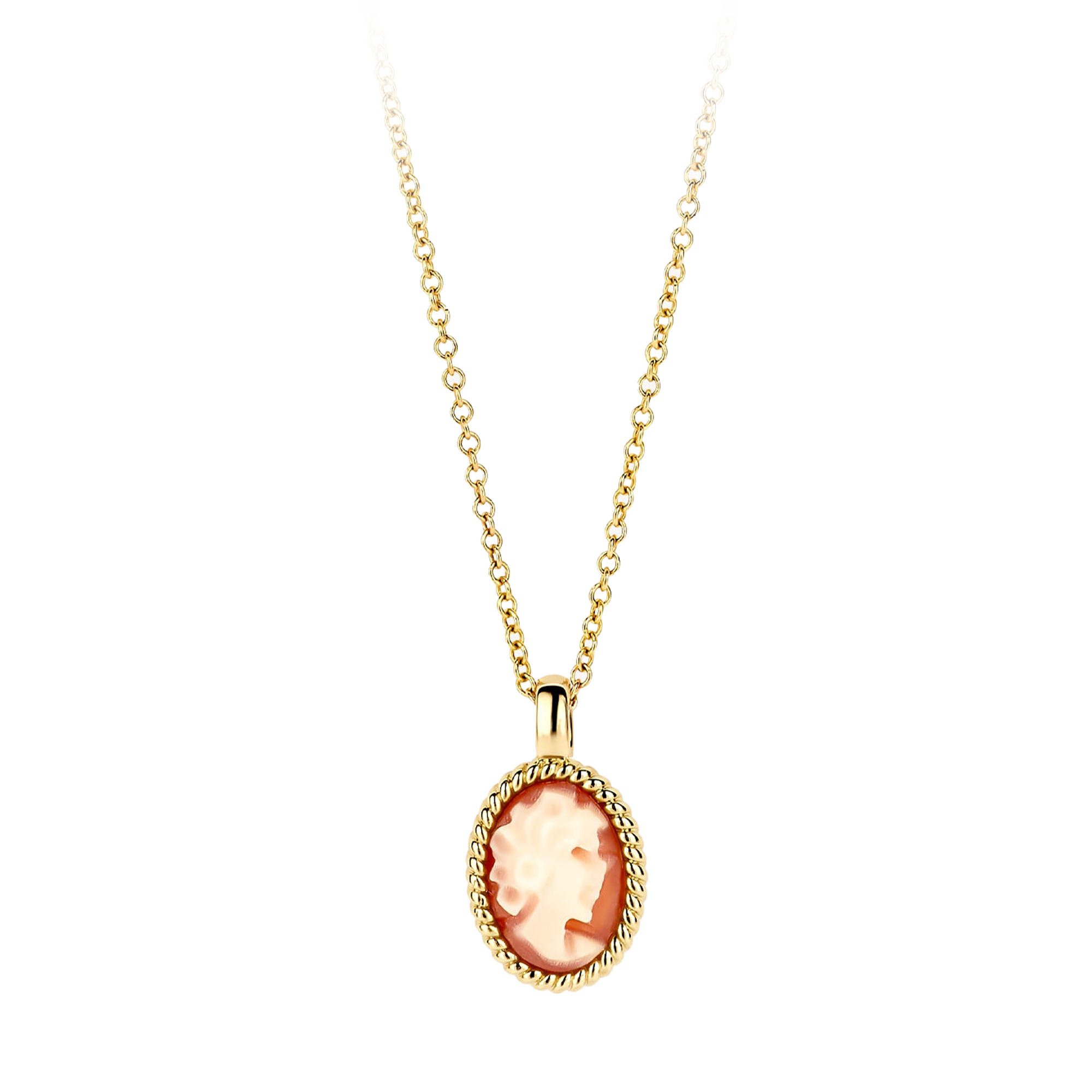 Halskette mit Kamee in 585 Gold - PERDONA