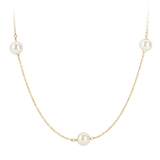 Halskette mit Perlen aus 585 Gold - PERDONA