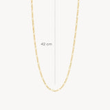 Halskette mit Figaro-Gliedern aus 585 Gold - PERDONA
