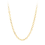 Halskette mit Jasseron-Gliedern aus 585 Gold - PERDONA