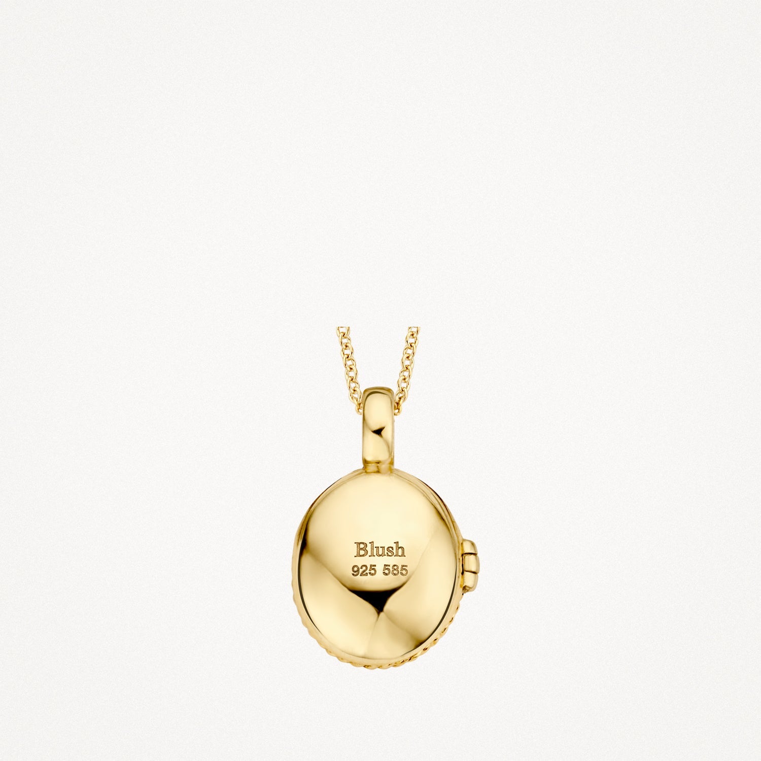 Ovales Medaillon 17mm aus 585er Gold - PERDONA