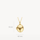 Ovales Medaillon 13mm aus 585er - PERDONA