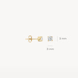 Ohrstecker Zirkonia 585 Gold - PERDONA