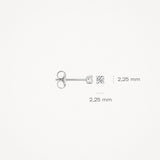 Ohrstecker Zirkonia 585 Weißgold - PERDONA