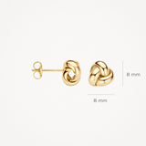 Ohrstecker 8mm aus 585 Gold - PERDONA
