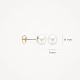 Ohrstecker Perle aus 585 Gold - PERDONA