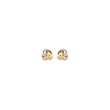 Ohrstecker 6,7mm aus 585 Tricolor-Gold - PERDONA