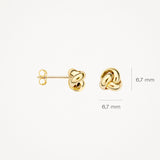 Ohrstecker 6,7mm aus 585 Gold - PERDONA