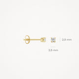 Ohrstecker Zirkonia 585 Gold - PERDONA