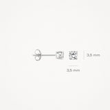 Ohrstecker Zirkonia 585 Weißgold - PERDONA