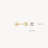 Ohrstecker Zirkonia 585 Gold - PERDONA