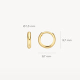 Creolen aus 585 Gold - PERDONA